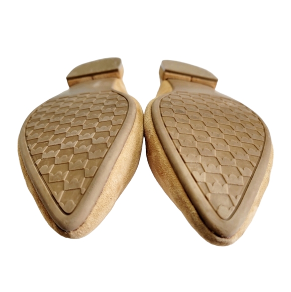 Birdies The Swan Mules in Golden Oak Suede Size 9 - Picture 13 of 15